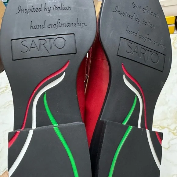 SARTO By Franco Sarto Women’s Red Loafers - Picture 4 of 5